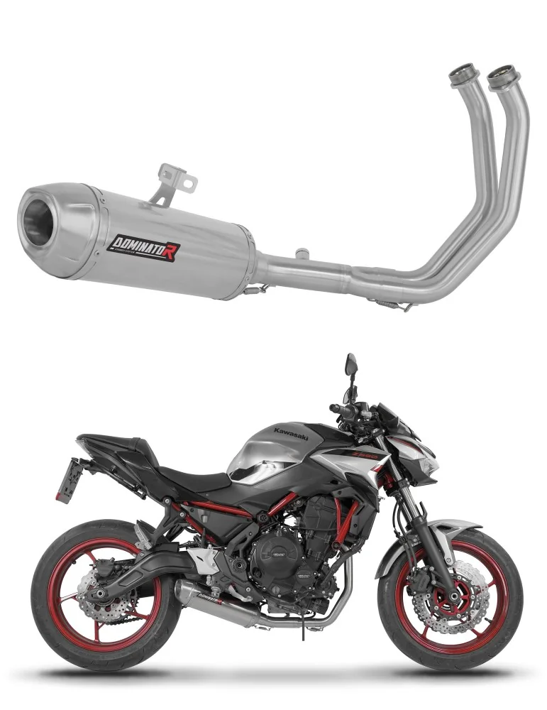 Ligne d'échappement complète inox Dominator S3 pour Kawasaki Z650 (2023-2026)