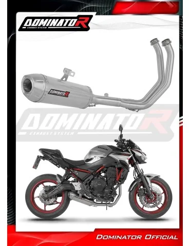 Ligne d'échappement complète inox Dominator S3 pour Kawasaki Z650 (2023-2026)