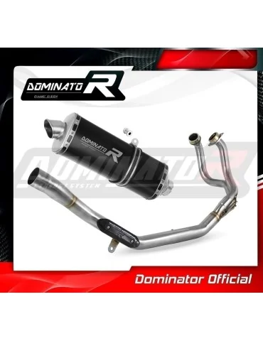 Ligne d'échappement complète inox Dominator P7 Noir pour Honda CRF 1000L Africa Twin (2016-2019)