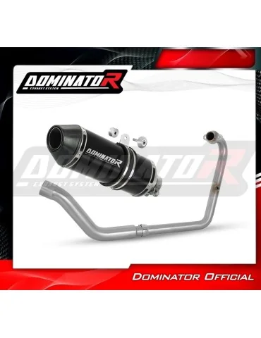 Ligne d'échappement complète inox Dominator HP3 Noir pour Benelli BN 125 (2018-2023)