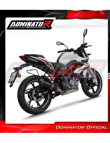 Ligne d'échappement complète inox Dominator HP3 Noir pour Benelli BN 125 (2018-2023)