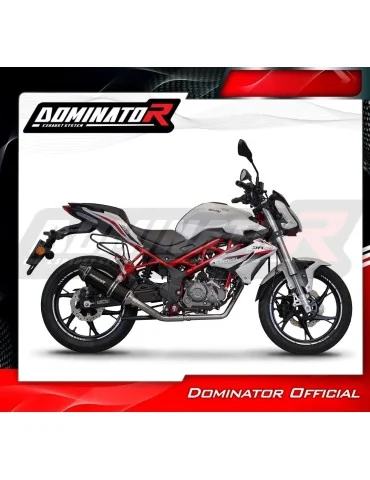 Ligne d'échappement complète inox Dominator HP3 Noir pour Benelli BN 125 (2018-2023)