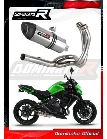 Ligne d'échappement complète inox Dominator HP5 pour Kawasaki ER-6 N / F 650 (2012-2016)