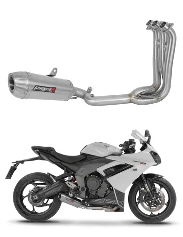 Ligne d'échappement complète inox Dominator S3 pour Triumph Daytona 660 (2024-2026)