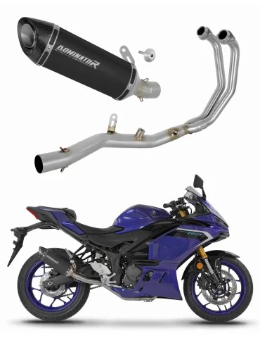 Ligne d'échappement complète inox Dominator HP8 Noir pour Yamaha YZF-R3 (2025-2026)