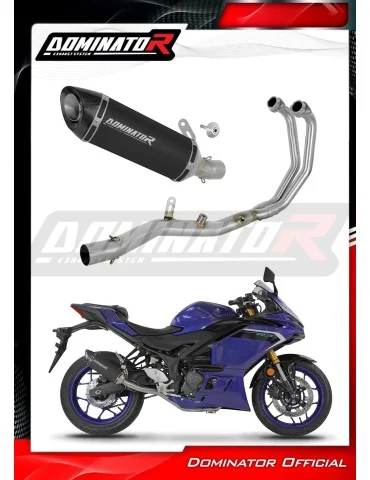 Ligne d'échappement complète inox Dominator HP8 Noir pour Yamaha YZF-R3 (2025-2026)