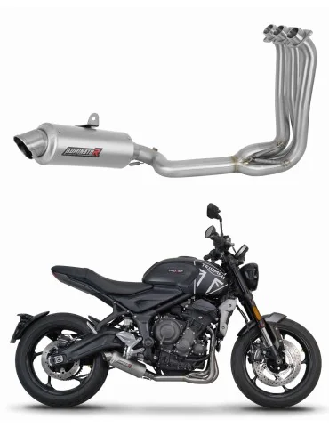 Ligne d'échappement complète inox Dominator GPF pour Triumph Trident 660 (2021-2024)