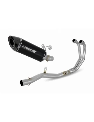 Ligne d'échappement complète inox Dominator HP8 Noir pour Yamaha MT-03 (2020-2023) - réf. YA149DFBL
