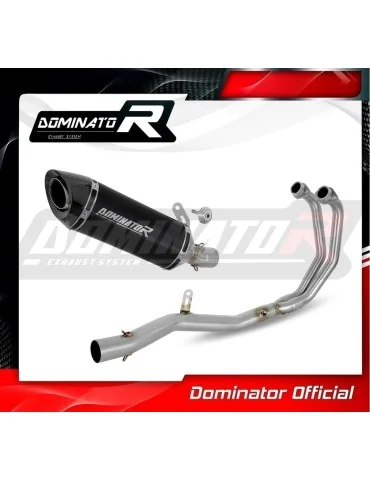 Ligne d'échappement complète inox Dominator HP8 Noir pour Yamaha YZF-R3 (2019-2024) - réf. YA147DFBL