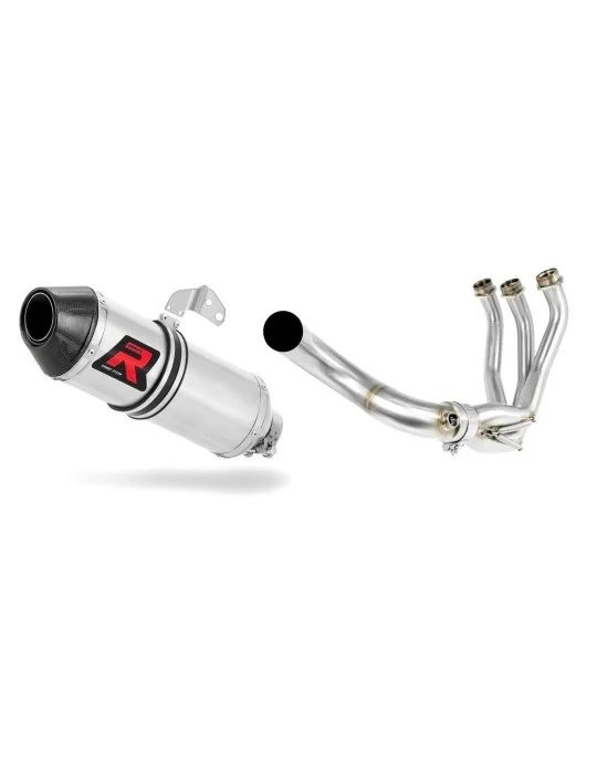 Ligne d'échappement complète inox Dominator HP3 pour Yamaha XSR 900 2016-2021, vue 1