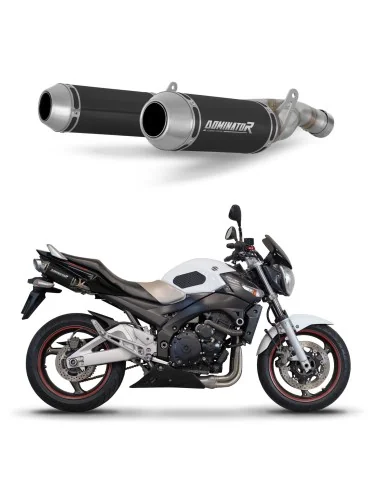 Silencieux slip-on Dominator OV G2 Noir pour Suzuki GSR 600 (2006-2011)