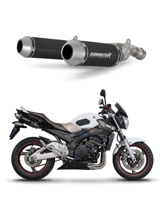 Silencieux slip-on Dominator OV G2 Noir pour Suzuki GSR 600 2006-2011, vue 1