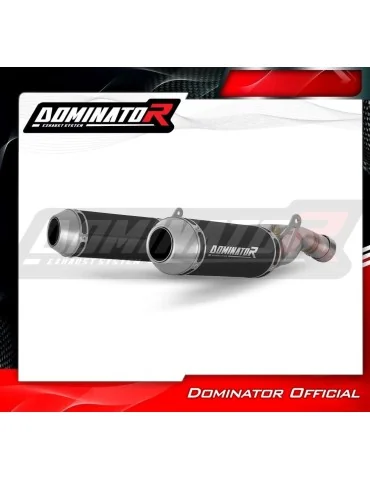 Silencieux slip-on Dominator OV G2 Noir pour Suzuki GSR 600 (2006-2011)