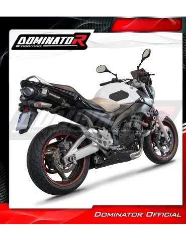 Silencieux slip-on Dominator OV G2 Noir pour Suzuki GSR 600 (2006-2011)