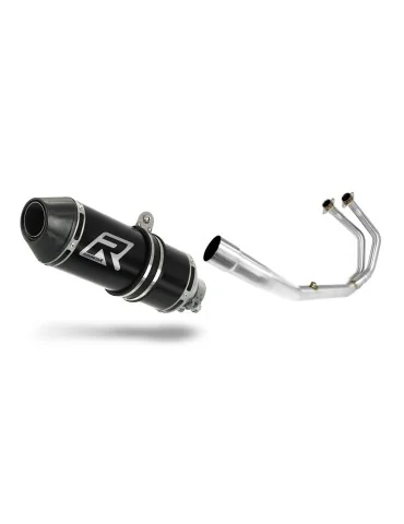 Ligne d'échappement complète inox Dominator HP3 Noir pour Yamaha YZF-R3 300 (2015-2018)