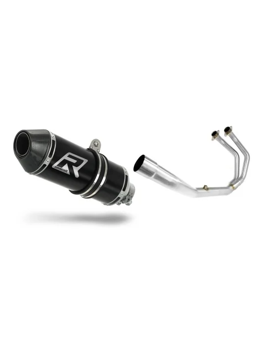 Ligne d'échappement complète inox Dominator HP3 Noir pour Yamaha YZF-R3 300 2015-2018, vue 1