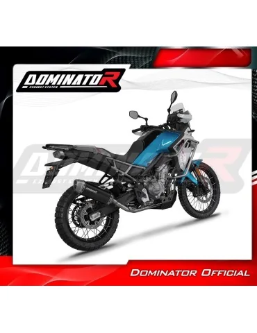 Ligne d'échappement complète inox Dominator S6 Noir pour CF Moto 450 MT Euro 5+ (2024-2026)