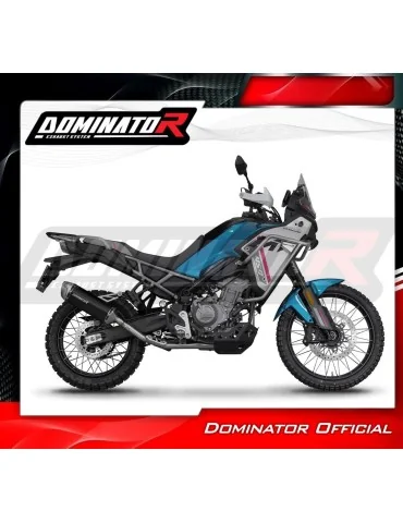 Ligne d'échappement complète inox Dominator S6 Noir pour CF Moto 450 MT Euro 5+ (2024-2026)