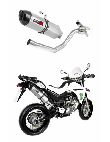 Silencieux slip-on Dominator latéral 2 en 1 HP1 pour Yamaha XT 660 X (2004-2016)
