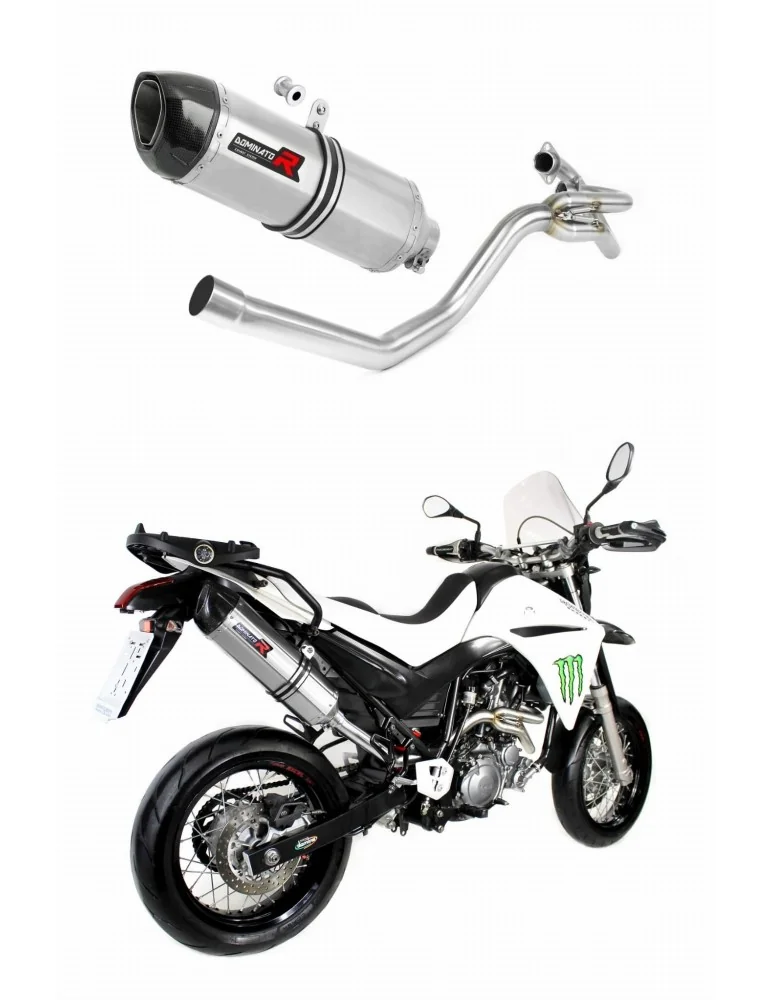 Silencieux slip-on Dominator latéral 2 en 1 HP1 pour Yamaha XT 660 R (2004-2016)