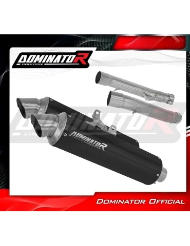 Silencieux slip-on Dominator GPF Noir pour Yamaha TDM 900 (2002-2013)