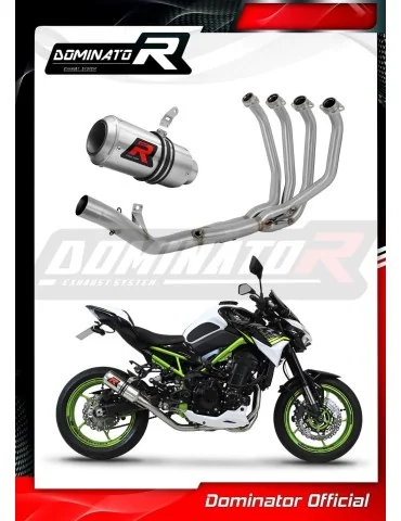 Ligne d'échappement complète inox Dominator GP pour Kawasaki Z 900 A2 (2017-2019)