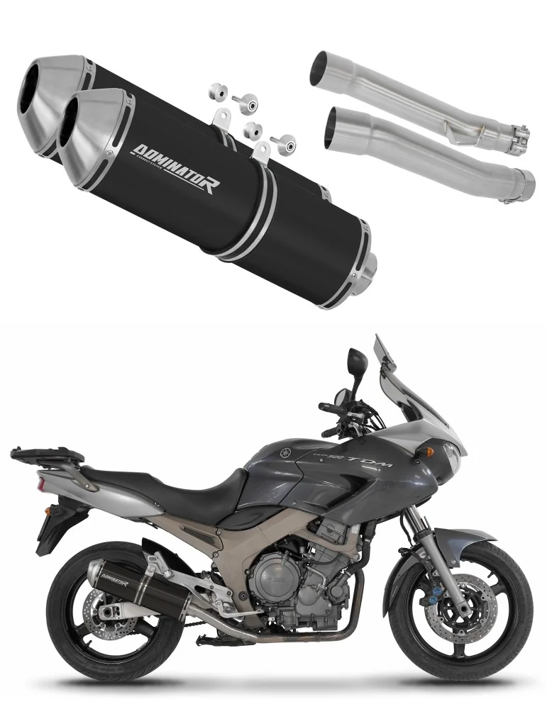 Silencieux slip-on Dominator OVR Noir pour Yamaha TDM 900 (2002-2013)