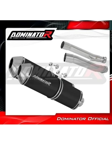 Silencieux slip-on Dominator OVR Noir pour Yamaha TDM 900 (2002-2013)