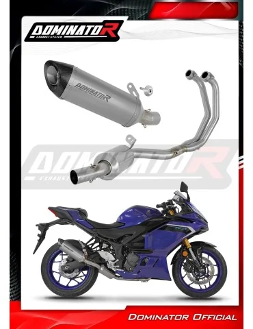 Ligne d'échappement complète Dominator HP8 Titane EX pour Yamaha YZF-R3 (2019-2024)