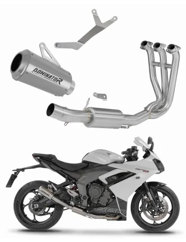 Ligne d'échappement complète inox Dominator GPS pour Triumph Daytona 660 (2024-2026)