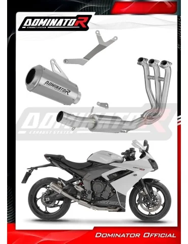 Ligne d'échappement complète inox Dominator GPS pour Triumph Daytona 660 (2024-2026)