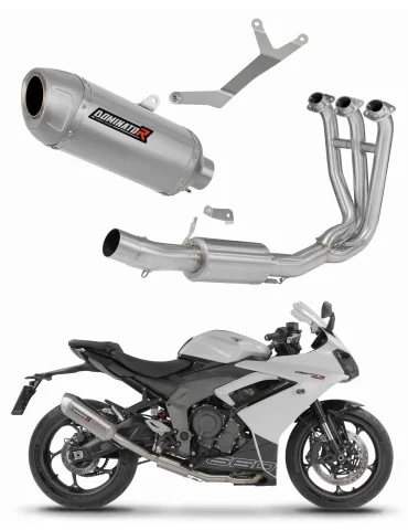 Ligne d'échappement complète inox Dominator S6 pour Triumph Daytona 660 (2024-2026)