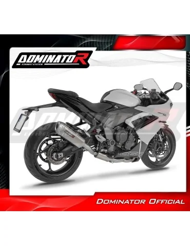 Ligne d'échappement complète inox Dominator S6 pour Triumph Daytona 660 (2024-2026)
