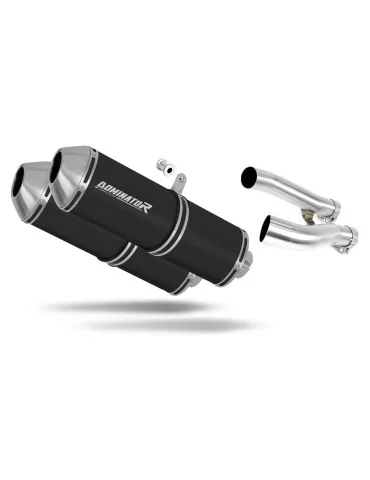 Silencieux slip-on Dominator OVR Noir pour Yamaha XJR 1300 (1999-2006)