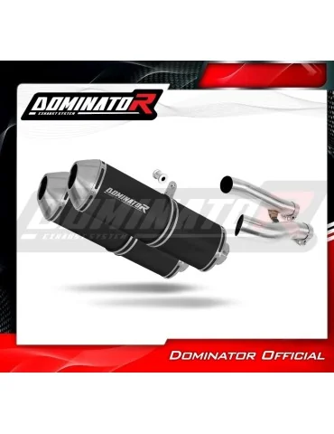 Silencieux slip-on Dominator OVR Noir pour Yamaha XJR 1300 (1999-2006)