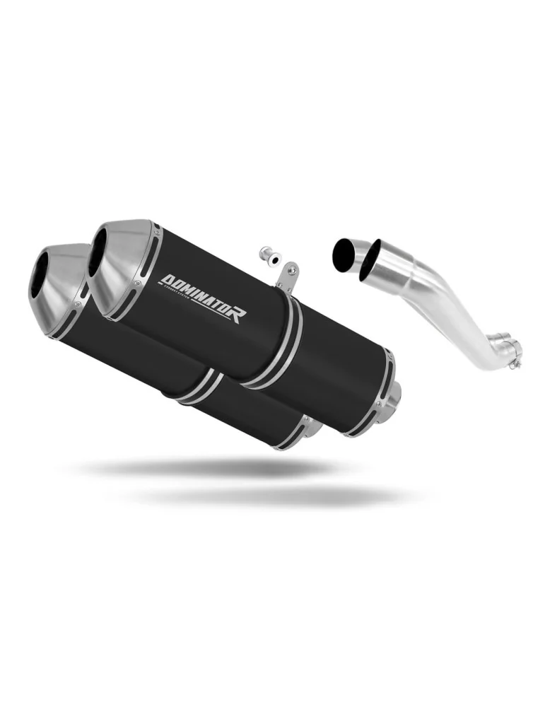 Silencieux slip-on Dominator OVR Noir pour Yamaha BT 1100 Bulldog (2001-2007)