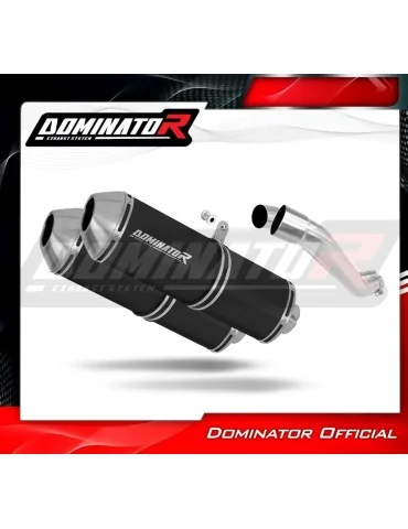 Silencieux slip-on Dominator OVR Noir pour Yamaha BT 1100 Bulldog (2001-2007)