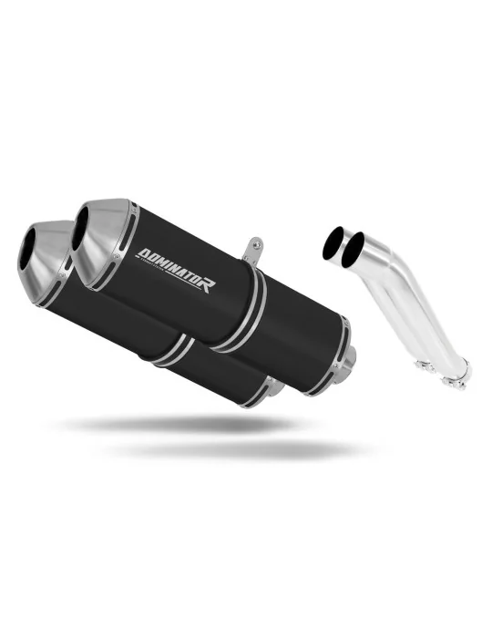 Silencieux slip-on Dominator OVR Noir pour Yamaha XJ 900 Diversion 1994-2003, vue 1
