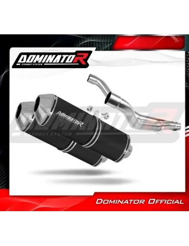 Silencieux slip-on Dominator OVR Noir pour Yamaha TDM 850 (1991-1995)