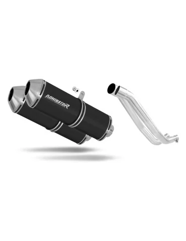 Silencieux slip-on Dominator OVR Noir pour Yamaha XT 660 R (2004-2016) - réf. YA030DARBL