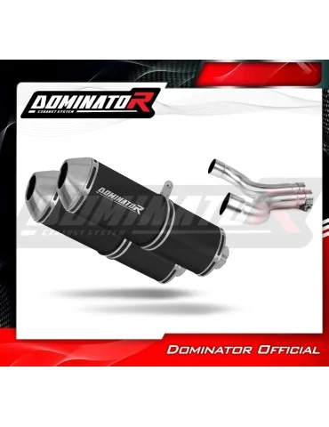 Silencieux slip-on Dominator OVR Noir pour Yamaha XJ 600 Diversion (1992-2004)