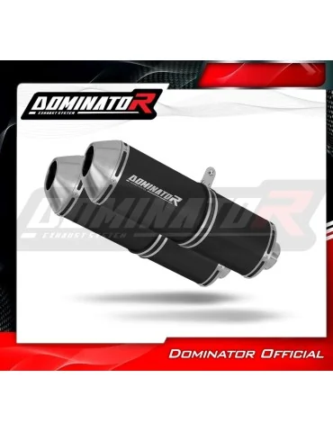 Silencieux slip-on Dominator OVR Noir pour Triumph Speed Triple 1050 (2005-2010)
