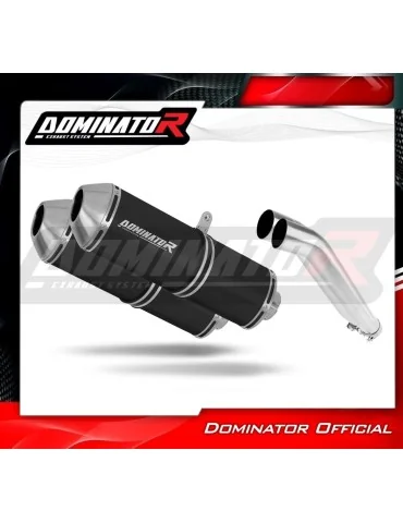 Silencieux slip-on Dominator OVR Noir pour Suzuki GSX 1400 (2001-2005)