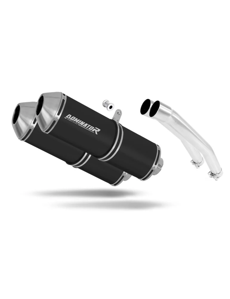 Silencieux slip-on Dominator OVR Noir pour Suzuki GSXR 1300 Hayabusa (2008-2019)