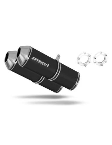 Silencieux bolt-on Dominator OVR Noir pour Suzuki GSXR 1300 Hayabusa (1999-2007)