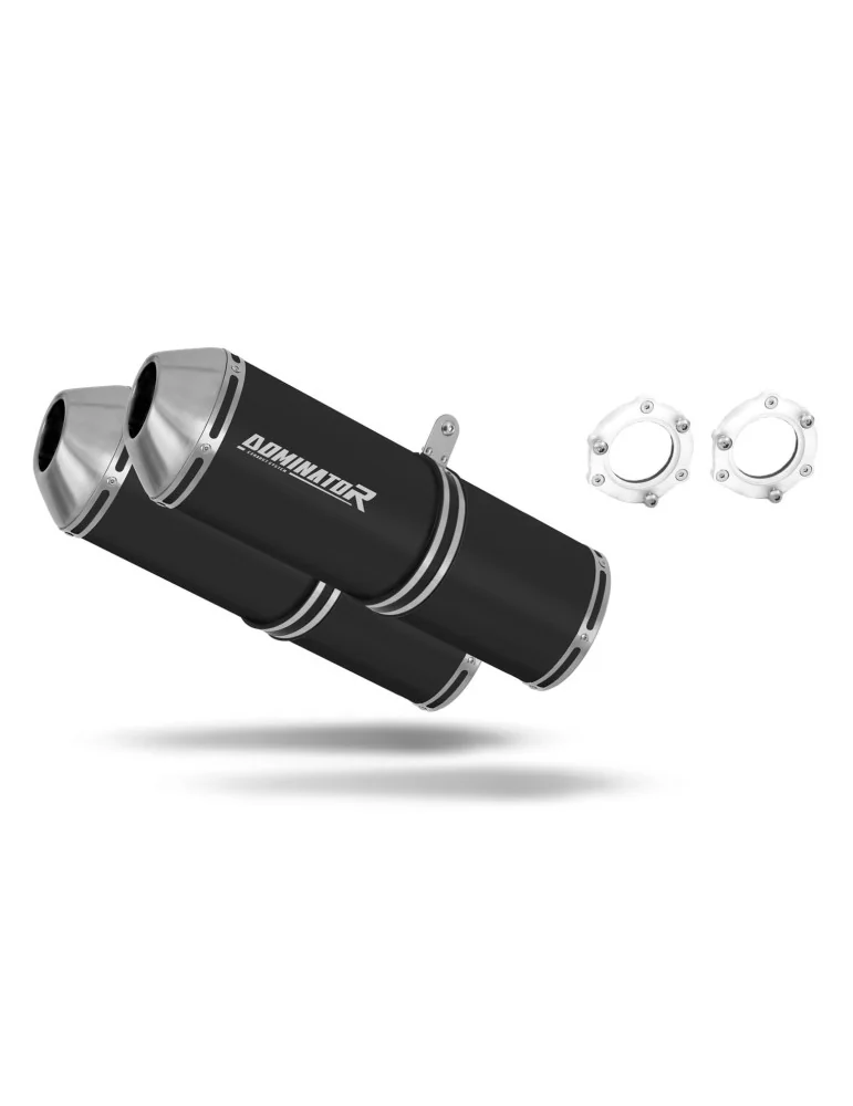 Silencieux bolt-on Dominator OVR Noir pour Suzuki GSXR 1300 Hayabusa (1999-2007)