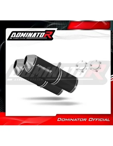 Silencieux bolt-on Dominator OVR Noir pour Suzuki GSXR 1300 Hayabusa (1999-2007)