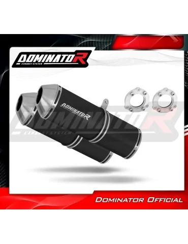 Silencieux bolt-on Dominator OVR Noir pour Suzuki SV 1000 S (2003-2007)