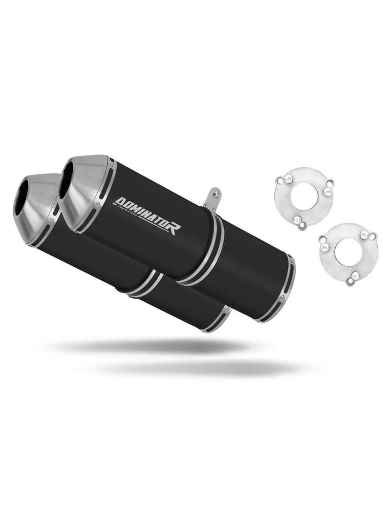 Silencieux bolt-on Dominator OVR Noir pour Suzuki GSXR 1000 K7 K8 (2007-2008)