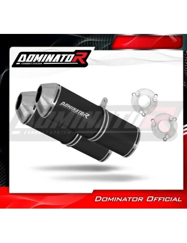 Silencieux bolt-on Dominator OVR Noir pour Suzuki GSXR 1000 K7 K8 (2007-2008)